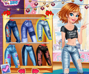 Disney Princesses Patchwork Jeans